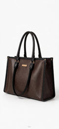 SAJRI Brown Office Tote Bag - Fits 15.6" Laptop